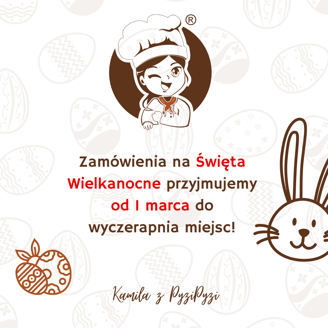 Start zapisów – Zamówienia na Wielkanoc w cukierni PyziPyzi 2023