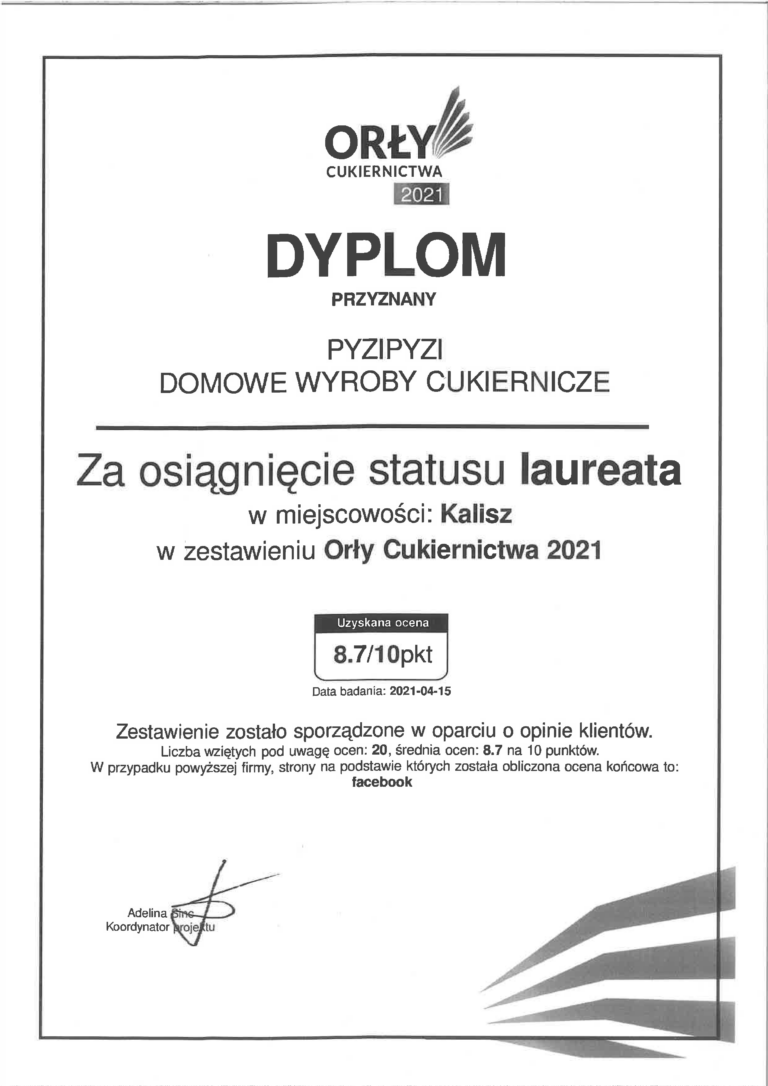 Orly cukiernictwa kamila