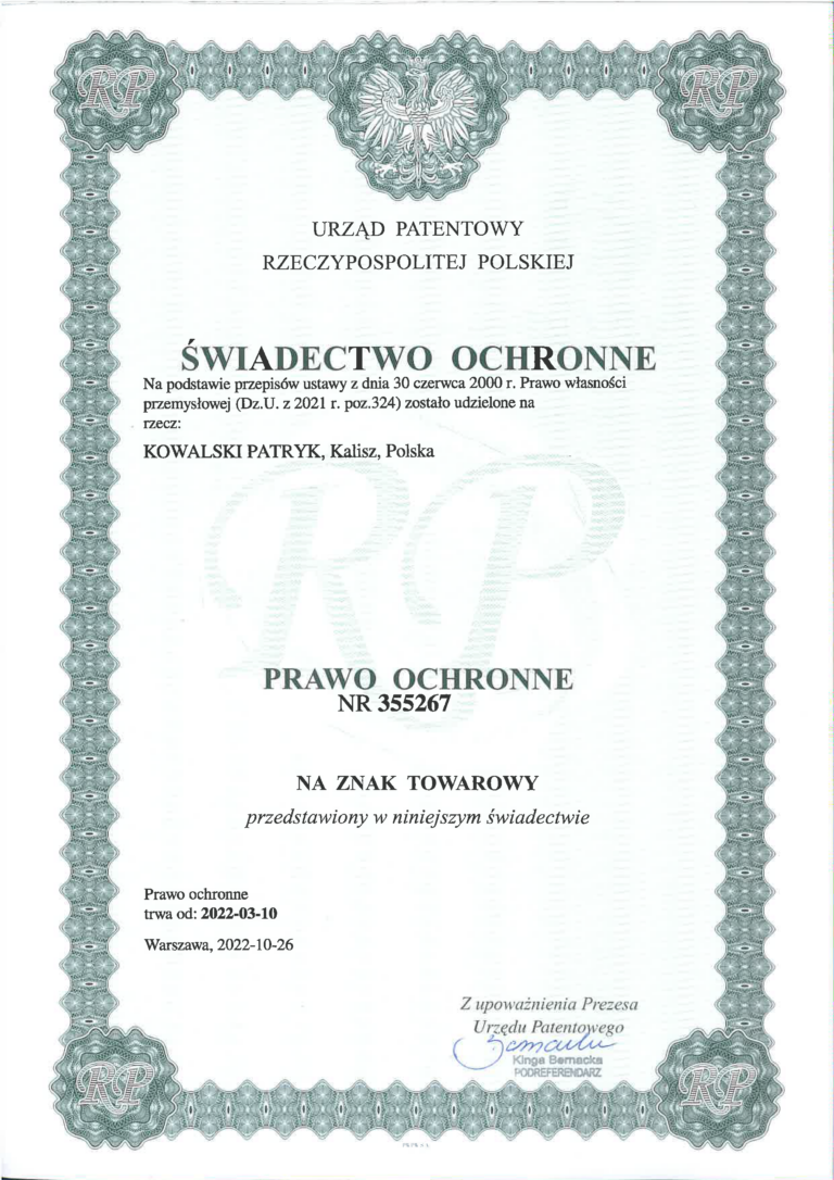 Swiadectwo ochrone