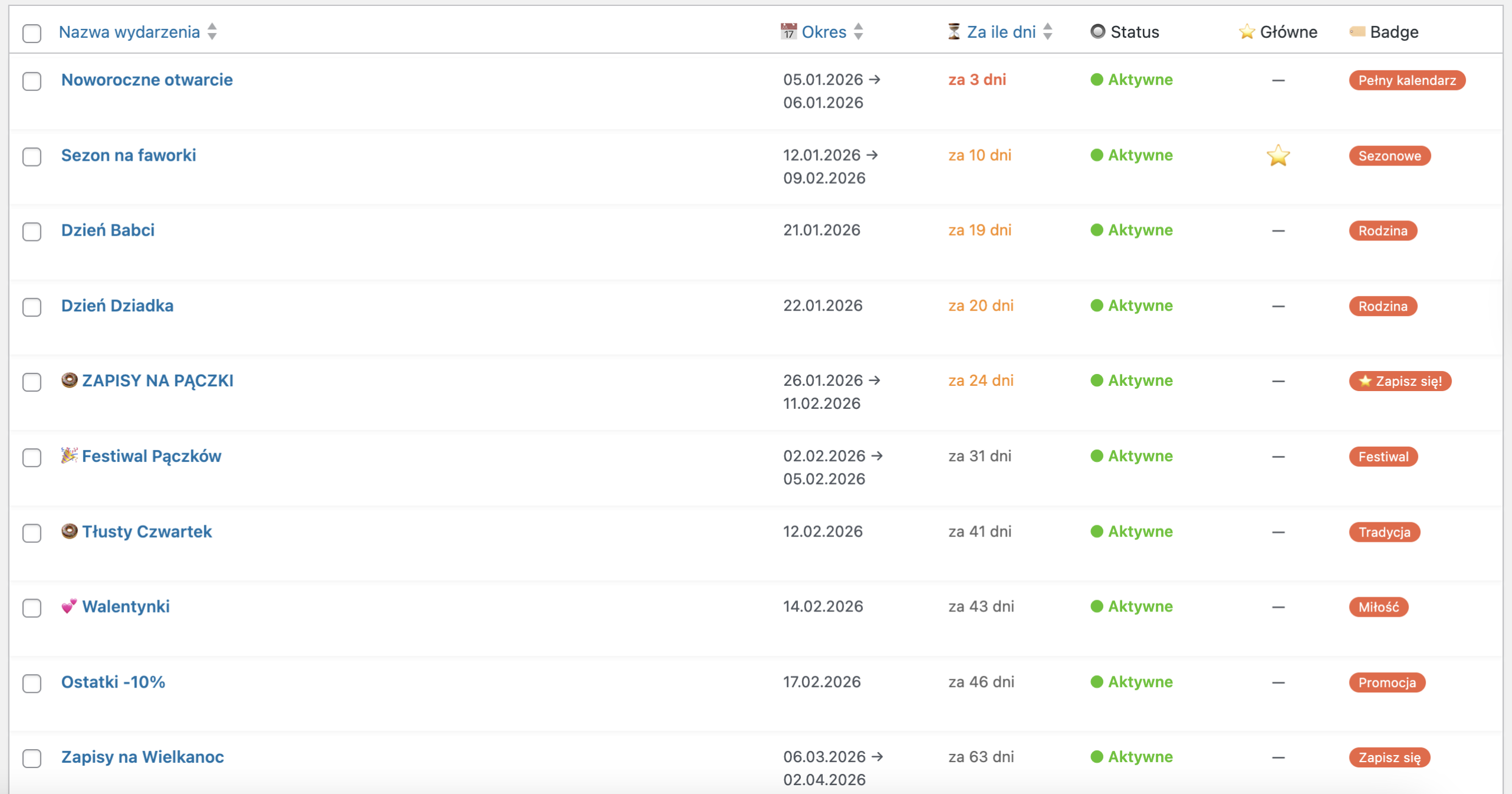 Kalendarz Słodkości PyziPyzi 2026